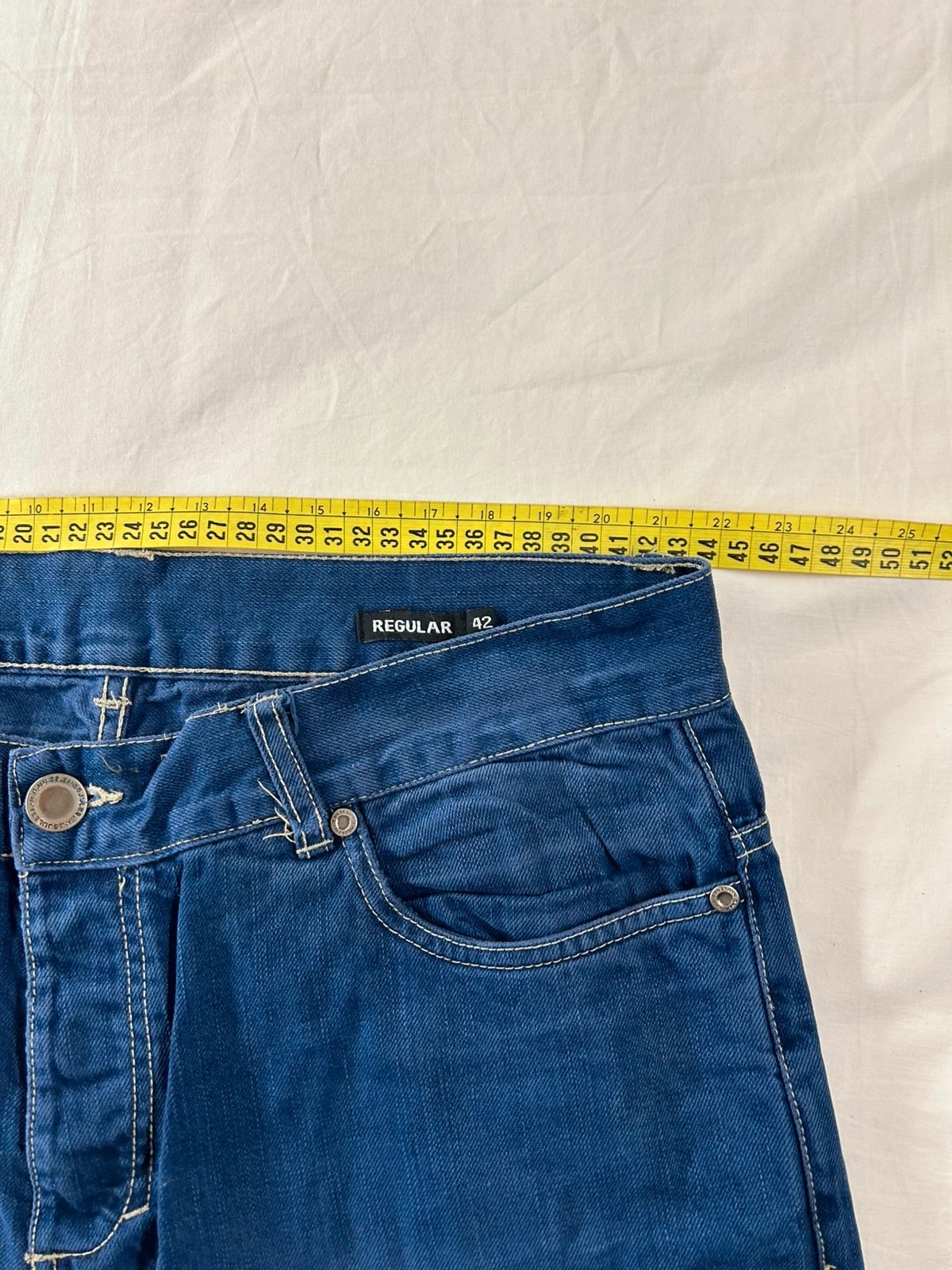Rechte jeans in marineblauw Jules vintage werkkleding – photo 10